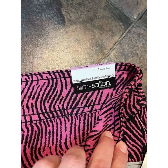 NWT Slim-sation by Multiples Reversible Pull-on Ankle Pants 6 - Picture 10 of 14